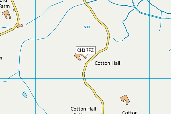 CH3 7PZ map - OS VectorMap District (Ordnance Survey)