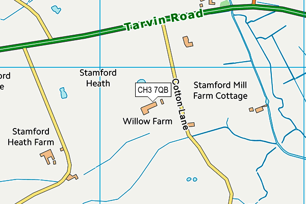 CH3 7QB map - OS VectorMap District (Ordnance Survey)