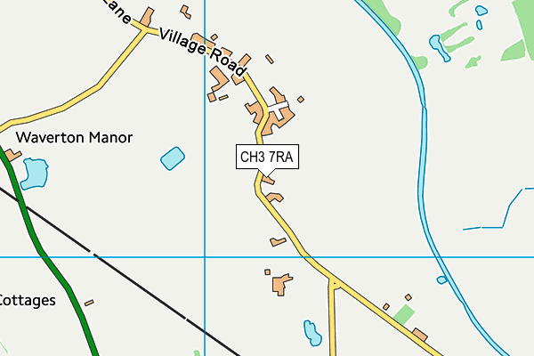 CH3 7RA map - OS VectorMap District (Ordnance Survey)