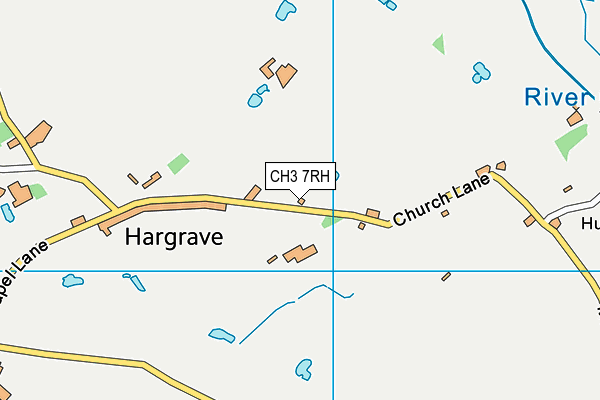 CH3 7RH map - OS VectorMap District (Ordnance Survey)