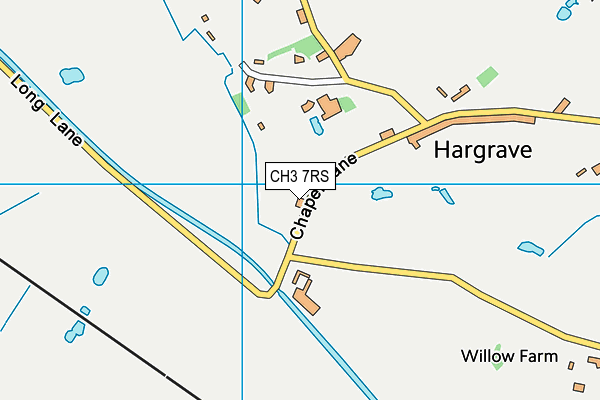 CH3 7RS map - OS VectorMap District (Ordnance Survey)