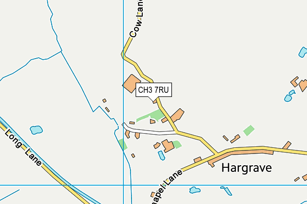 CH3 7RU map - OS VectorMap District (Ordnance Survey)