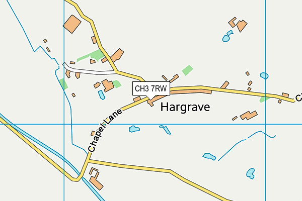 CH3 7RW map - OS VectorMap District (Ordnance Survey)