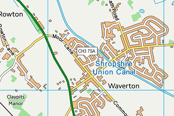 CH3 7SA map - OS VectorMap District (Ordnance Survey)