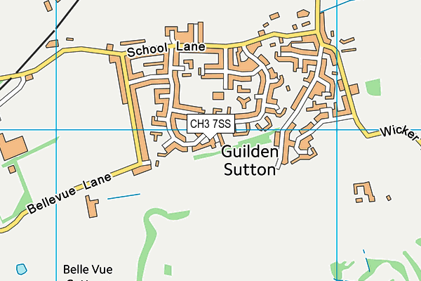 CH3 7SS map - OS VectorMap District (Ordnance Survey)