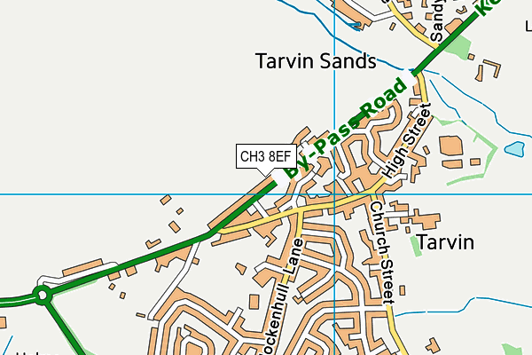 CH3 8EF map - OS VectorMap District (Ordnance Survey)