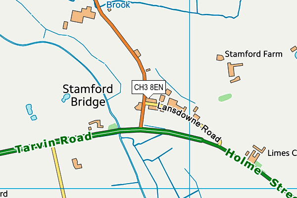 CH3 8EN map - OS VectorMap District (Ordnance Survey)