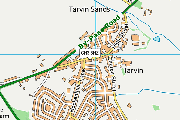 CH3 8HZ map - OS VectorMap District (Ordnance Survey)