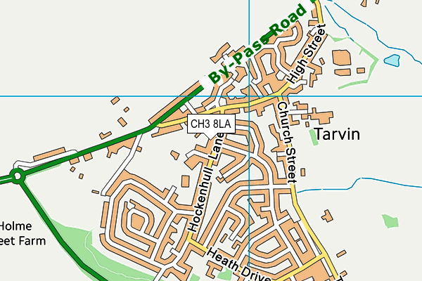 CH3 8LA map - OS VectorMap District (Ordnance Survey)