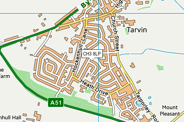 CH3 8LP map - OS VectorMap District (Ordnance Survey)