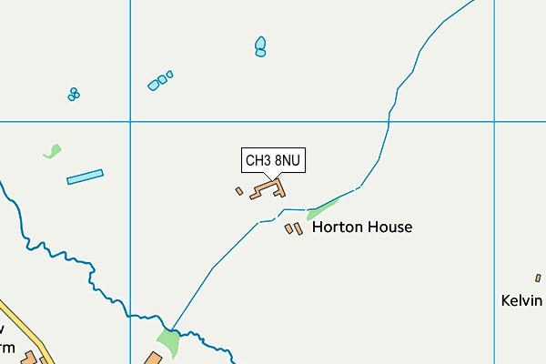 CH3 8NU map - OS VectorMap District (Ordnance Survey)