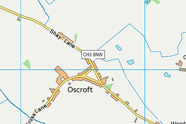 CH3 8NW map - OS VectorMap District (Ordnance Survey)