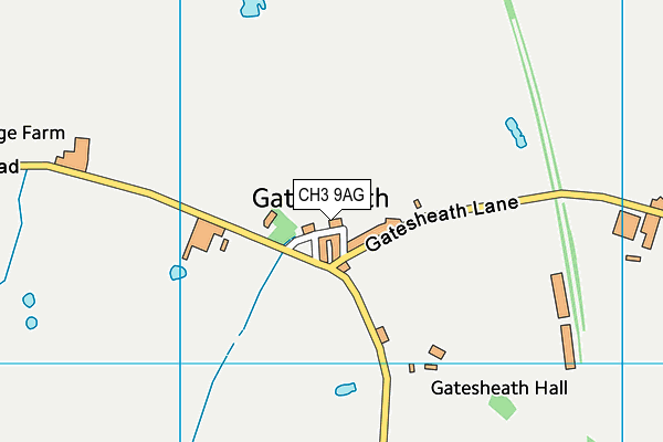 CH3 9AG map - OS VectorMap District (Ordnance Survey)