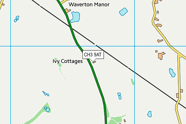 CH3 9AT map - OS VectorMap District (Ordnance Survey)