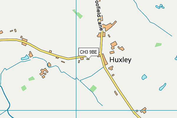 CH3 9BE map - OS VectorMap District (Ordnance Survey)