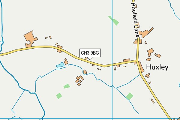 CH3 9BG map - OS VectorMap District (Ordnance Survey)
