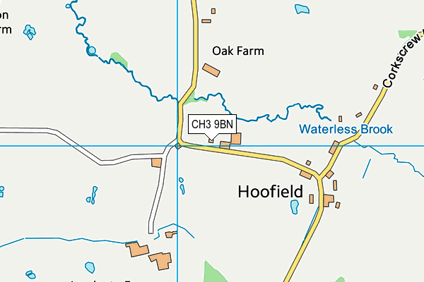 CH3 9BN map - OS VectorMap District (Ordnance Survey)