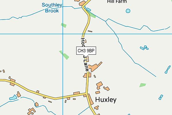 CH3 9BP map - OS VectorMap District (Ordnance Survey)