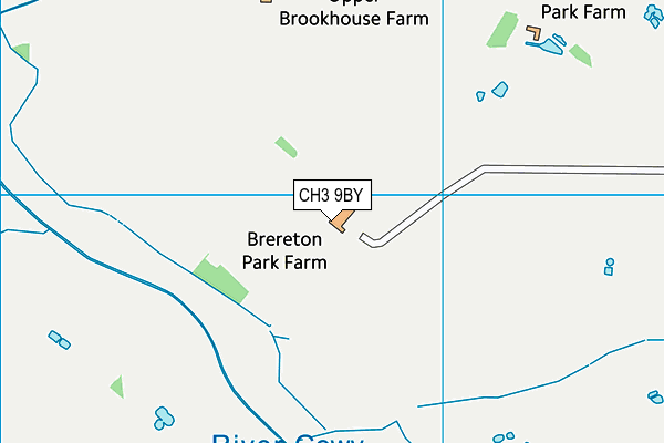 CH3 9BY map - OS VectorMap District (Ordnance Survey)