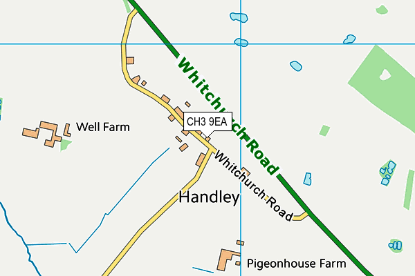 CH3 9EA map - OS VectorMap District (Ordnance Survey)