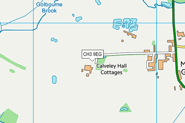 CH3 9EG map - OS VectorMap District (Ordnance Survey)