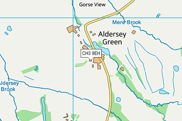 Aldersey Green Golf Club map (CH3 9EH) - OS VectorMap District (Ordnance Survey)