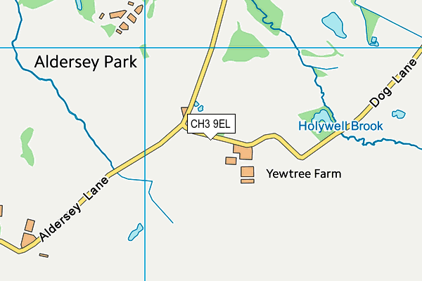 CH3 9EL map - OS VectorMap District (Ordnance Survey)