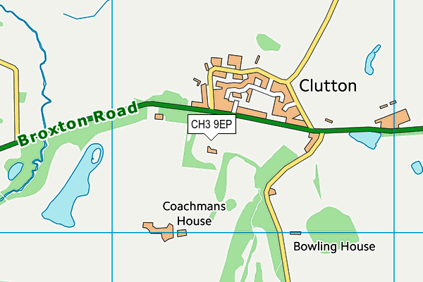 CH3 9EP map - OS VectorMap District (Ordnance Survey)