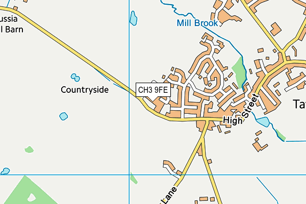 CH3 9FE map - OS VectorMap District (Ordnance Survey)