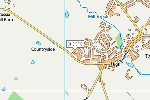 CH3 9FG map - OS VectorMap District (Ordnance Survey)