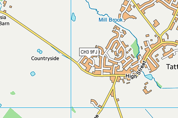 CH3 9FJ map - OS VectorMap District (Ordnance Survey)