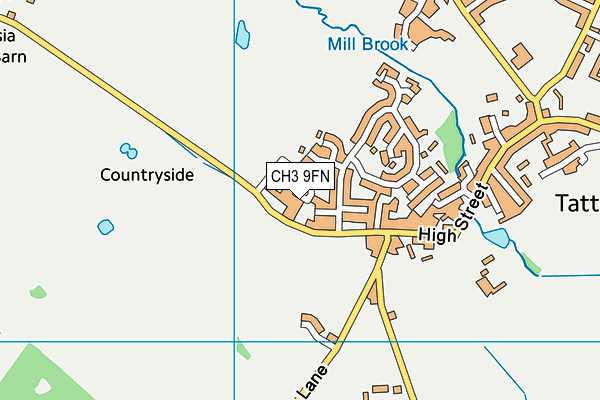 CH3 9FN map - OS VectorMap District (Ordnance Survey)