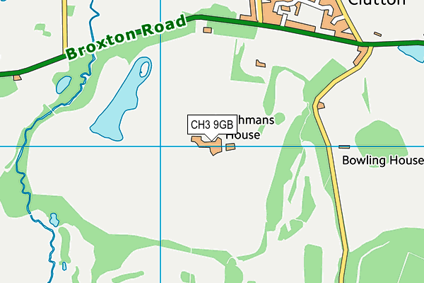 CH3 9GB map - OS VectorMap District (Ordnance Survey)