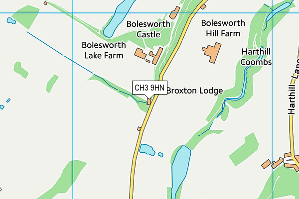 CH3 9HN map - OS VectorMap District (Ordnance Survey)