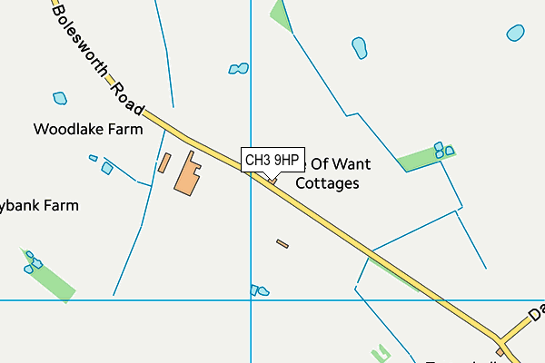 CH3 9HP map - OS VectorMap District (Ordnance Survey)