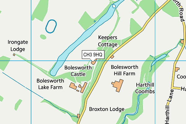 CH3 9HQ map - OS VectorMap District (Ordnance Survey)