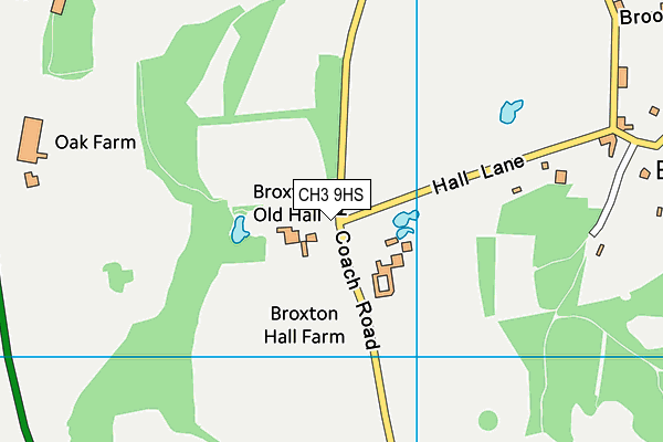 CH3 9HS map - OS VectorMap District (Ordnance Survey)