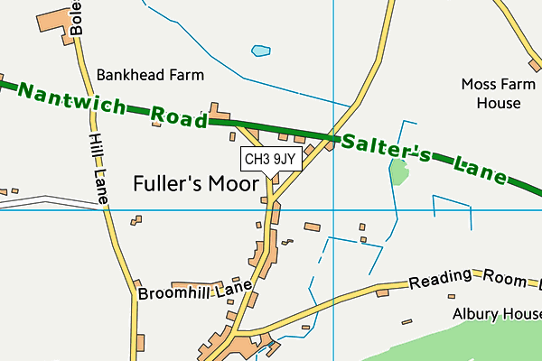 CH3 9JY map - OS VectorMap District (Ordnance Survey)