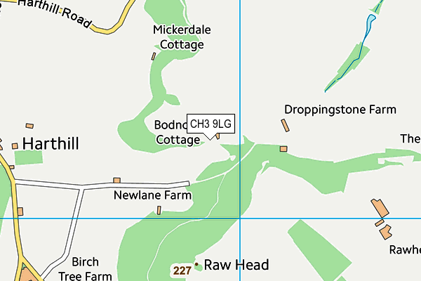 CH3 9LG map - OS VectorMap District (Ordnance Survey)