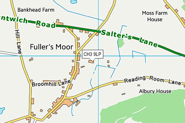 CH3 9LP map - OS VectorMap District (Ordnance Survey)