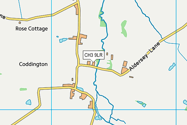 CH3 9LR map - OS VectorMap District (Ordnance Survey)