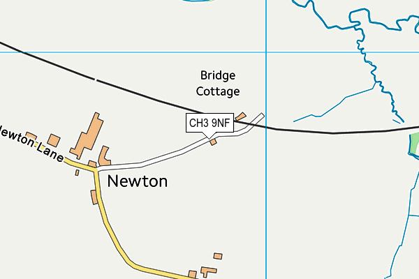 CH3 9NF map - OS VectorMap District (Ordnance Survey)