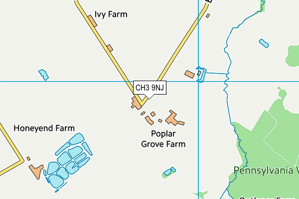 CH3 9NJ map - OS VectorMap District (Ordnance Survey)