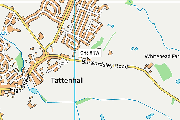 CH3 9NW map - OS VectorMap District (Ordnance Survey)