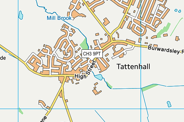 CH3 9PT map - OS VectorMap District (Ordnance Survey)