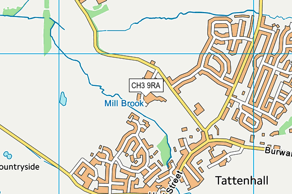 CH3 9RA map - OS VectorMap District (Ordnance Survey)