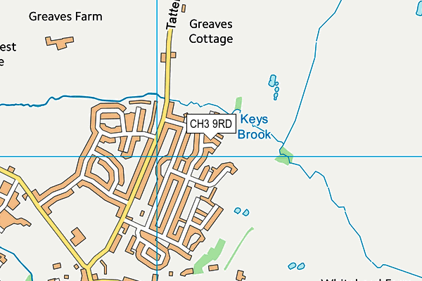 CH3 9RD map - OS VectorMap District (Ordnance Survey)