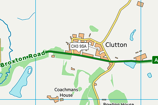 CH3 9SA map - OS VectorMap District (Ordnance Survey)