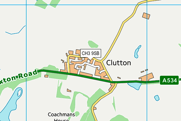 CH3 9SB map - OS VectorMap District (Ordnance Survey)