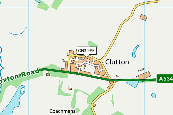 CH3 9SF map - OS VectorMap District (Ordnance Survey)